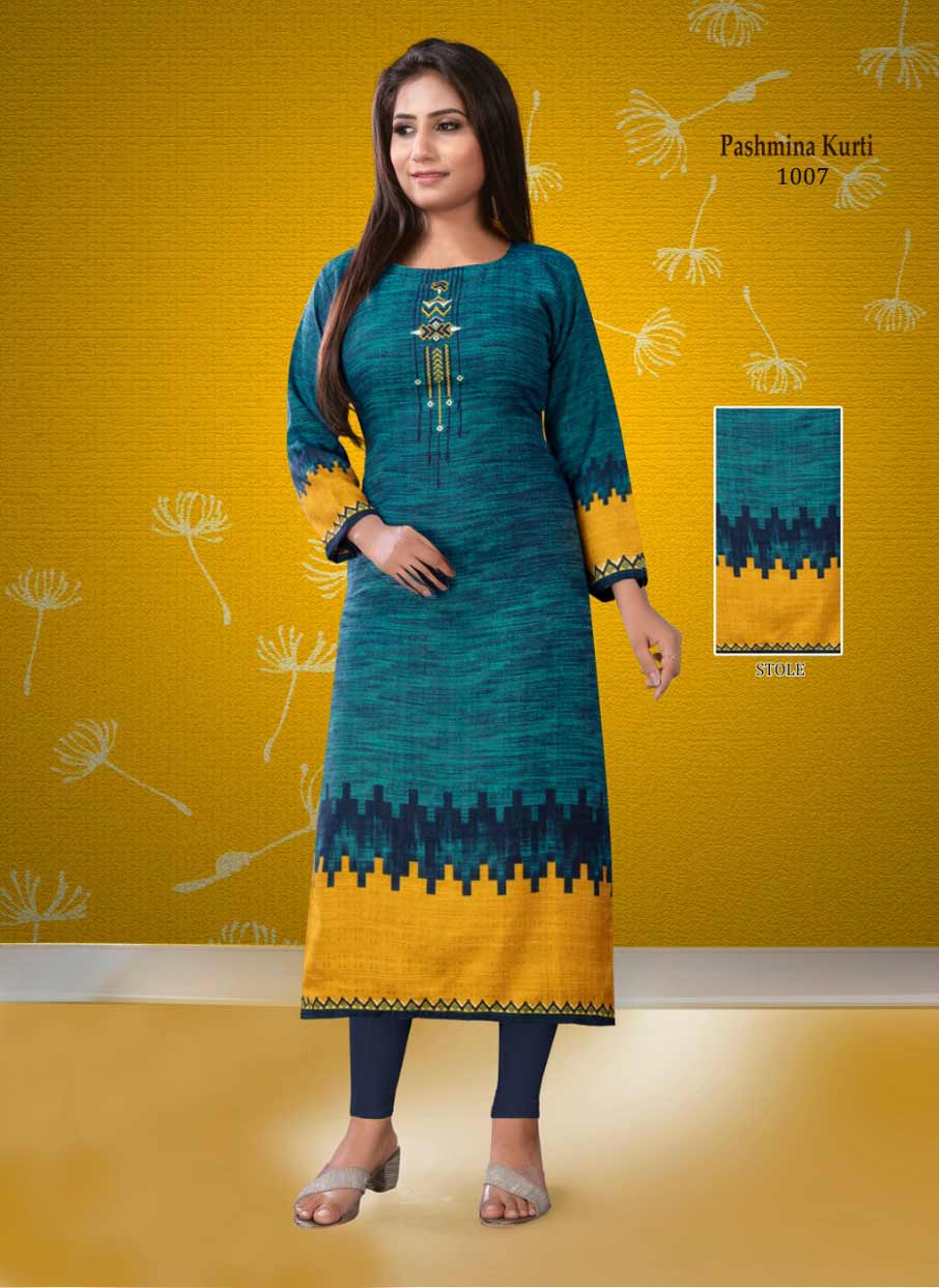 Pashmina Vol-1 Long Stitched Kurti Catalogue Set Pashmina Vol-1 Long Stitched Kurti Catalogue Set